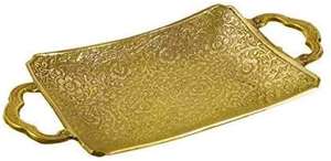 Assiettes de présentation modernes dorées en laiton gravé – Nouveau design décoratif standard en promotion - Product Image 5