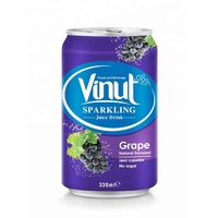 Limonade pétillante en conserve de 320 ml avec jus de citron, fabricant de boissons OEM ODM, étiquette privée