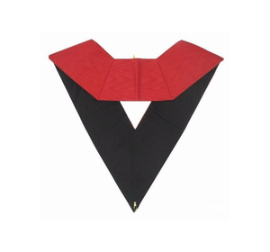 Collar Masónico de Guardia de la Orden de los Caballeros de la 18ª Grado, Hecho a Mano con Calidad de Exportación, Satén Rojo, Símbolo Bordado, Artesanía Premium - Product Image 2
