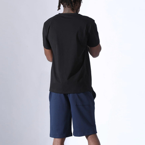 Wholesale Customized Logo Style Plus Size Men's Short <b>Set</b> Cotton Polyester Made Breathable Men <b>Twin</b> <b>Sets</b> - Product Image 2
