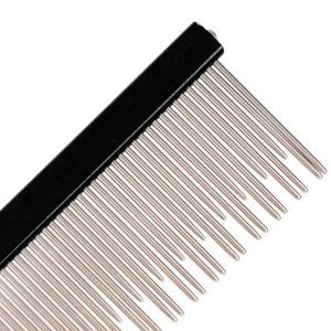 Peine de plástico negro para el cabello, herramienta manual de peinado con dientes finos y gruesos para el cuidado del cabello - Product Image 5