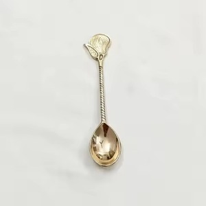 Cuchara de Té de Metal de Diseño Creativo, Cuchara de Café de Acero Inoxidable, Cuchara de Azúcar, Cuchara de Postre, Moderna para Cocina y Comedor - Product Image 4