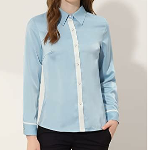 เสื้อเชิ้ตแขนยาวสีขาวสำหรับผู้หญิง เสื้อเชิ้ตทำงานสไตล์ทางการ เสื้อเบลาส์ผู้หญิงสำหรับทำงาน สินค้ามาใหม่ ขายดี เสื้อเชิ้ตทำงานสำหรับผู้หญิง - Product Image 2