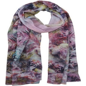 Écharpe d'été en soie et mousseline, personnalisable avec logo, pour femme, longue, élégante, de luxe, légère, faite à la main, douce pour la peau, autres foulards - Product Image 4