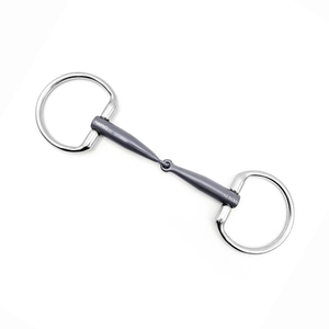Bocado de titanio de alta calidad con anillo fijo, articulación simple y enlace francés, para entrenamiento de caballos, fabricado en Pakistán (OEM) - Product Image 1