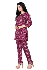 ชุดเซ็ตเสื้อผ้าผู้หญิงพิมพ์ลายสีแดงเลือดนกแบบยั่งยืน ระบายอากาศได้ดี ชุดลำลอง 2 ชิ้น แฟชั่นฤดูใบไม้ร่วงฤดูหนาว คอกลม ชุดจ็อกเกอร์ - Product Image 4