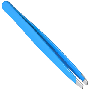 Pinzas Profesionales para Cejas Azules de Acero Inoxidable, Punta Inclinada Personalizada, Tijeras para Depilación de Cejas, Bajo MOQ, OEM/ODM - Product Image 5