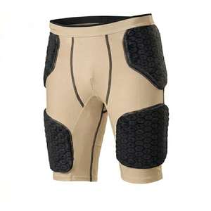 Pantalones Cortos Deportivos de Protección para Hombre con Almohadillas Integradas para Entrenamiento de Fútbol y Protección en el Contacto, Talla Adulto, Todas las Temporadas, Material Spandex - Product Image 4