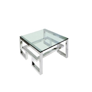Deluxe Metal Coffee <b>Table</b> With Glass <b>Top</b> Premium Quality Center <b>Table</b> For Luxury Living Room Setup - Product Image 1