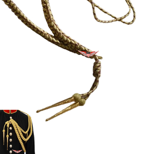 ชุดเดรสสายโลหะถักสีทองและเบอร์กันดีสำหรับพิธีการ - Product Image 2