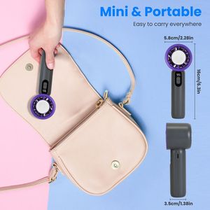 Ventilateur portable à 100 vitesses avec pack de glace supraconducteur, rechargeable 3000 mAh, écran LCD, commande tactile, alimentation USB - Product Image 5