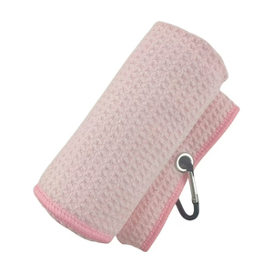 Serviettes de golf en microfibre gaufrée personnalisées avec logo brodé, robustes, en gros, nouveau design 2026 - Product Image 1