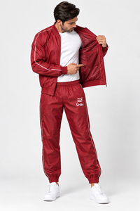 Custom <b>Men</b>’s Sauna <b>Suit</b> Sweat Training Tracksuit <b>Waterproof</b> Weight Loss Workout Pullover Jacket Pants Set OEM Fitness Wear - Product Image 5