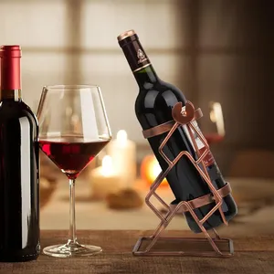 Premium Handmade Metal Farmhouse Design Waterproof 5L Capacity Luxury <b>Wine</b> Bottle Stand for Restaurant Table Decor - Product Image 2