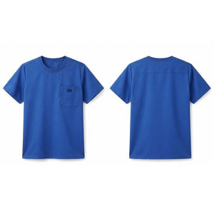 O-Neck Medical <b>Scrub</b> <b>Tops</b> Short Sleeve Professional Uniform Workwear for Hospital Nursing Clinic Laboratory Healthcare Staff - Product Image 1
