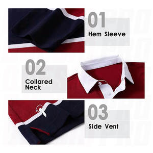 High Quality Men's Striped <b>Long</b> <b>Sleeve</b> <b>Polo</b> <b>Shirt</b> Knitted Fabric Casual Regular Fit Color Blocked Streetwear <b>Polo</b> <b>Shirt</b> For Men - Product Image 6