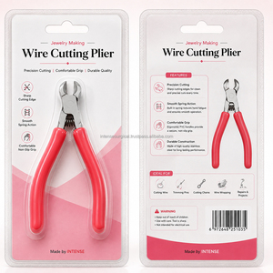 Alicates de corte de doble punta para joyería, con mango de PVC y resorte, herramienta para cortar alambre - Product Image 5