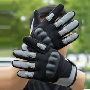 Premium Breathable Outdoor Sports Wear Full <b>Finger</b> Cycling Gloves With Safety Grip Shock Absorption For Mountain <b>Bike</b> Training - Product Image 2