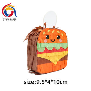 Pinata de Noël écologique pour enfants-Jouet en coquille de papier sur le thème des bonbons pour les décorations de fête - Product Image 5