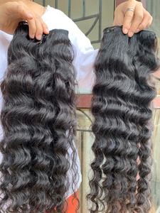 NOUVEAU Cheveux humains bruts Bouclés à l'eau Bouclés profonds Personnalisé 3C Curl pour cheveux bouclés vietnamiens Ondulés Couleur naturelle Non-Remy Sans produits chimiques - Product Image 2