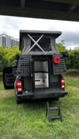 Truck Cap Awning Tent Set for RAM 1500 Side-Mounted 600D Oxford Enclosed Camping Room