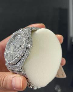 Reloj de Lujo de Moda de Alta Calidad con Diamantes de Moissanita y Cuarzo Japonés para Uso Diario, Disponible a Precio de Fábrica - Product Image 2