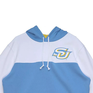 Polyester Cotton French Terry Men's Lined Windproof Pullover <b>Hoodies</b> <b>Plain</b> Soft Sororities Embroidered Logo Solid Pattern - Product Image 3