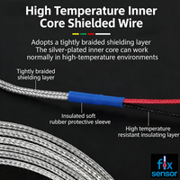 Sonde de température à vis M6, capteur de température de type K, sonde de température PT100, fil de mesure de température pour machine de moulage par injection