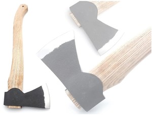 Hacha Forjada a Mano de 19 Pulgadas, Acero con Alto Contenido de Carbono, para Trabajos en Madera y Camping, con Funda de Cuero, Hacha Hecha a Mano Personalizada OEM - Product Image 2
