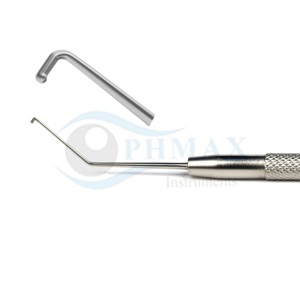 เครื่องตัดเลนส์ตาคุณภาพสูง หัวบอลแบบมุมเอียง ขนาด 0.7 มม. พร้อมลิ่มด้านล่าง ทำจากสแตนเลสสตีล - Product Image 2