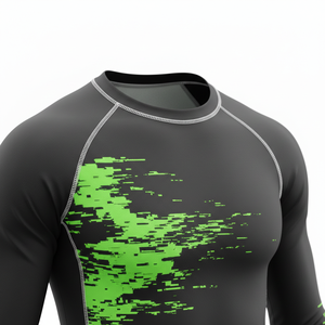 Camiseta Deportiva de Compresión Unisex de Manga Larga, Personalizable por Sublimación, para BJJ, MMA, Jiu Jitsu, Grappling, Entrenamiento No Gi - Product Image 4