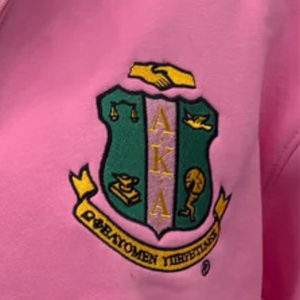 Sorority Inc Pull d'hiver à col zippé pour femme, en polaire, brodé de lettres grecques, écologique, décontracté, sportif, haute qualité - Product Image 5