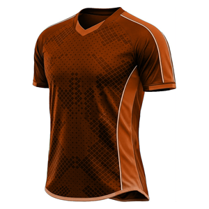 Camiseta de Fútbol Sublimada con Cuello en V para Hombre, Manga Corta, Absorbe la Humedad, 100% Poliéster, Cierre con Hebilla en T, Corte Regular - Product Image 4