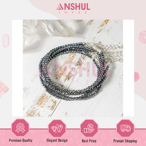 Tobillera de Cristal de Hematita Unisex de Excelente Calidad, Grado AAA, Diseño Clásico, Multicolor, Facetada, con Cuentas, Longitud Ajustable - Product Image 3