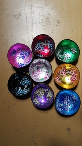 ชามมะพร้าวลายดอกไม้สีสันสดใสชามมะพร้าวตกแต่งเป็นมิตรต่อสิ่งแวดล้อมสำหรับบ้านและเป็นของขวัญแฮนด์เมด - Product Image 5