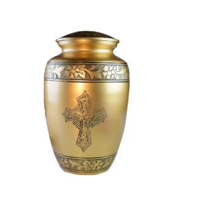 Venta caliente último diseño urnas de latón para cenizas latón negro radiante urnas de cremación precios bajos urnas de cremación funeraria de Metal para adultos - Product Image 4