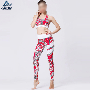 OEM Bold Red Folkloric Graphic Print High Elasticity Athletic Gym New Arrival Women Fashion Sportswear Breathable Fitness <b>Bra</b> - Product Image 2
