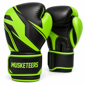 Gants de boxe en cuir artificiel, gants de Muay Thai, gants de kick-boxing, logo personnalisé, prix de gros, OEM, mode personnalisée - Product Image 3