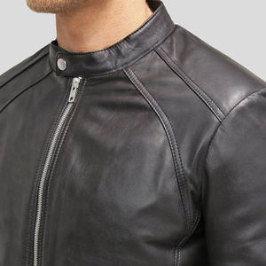 Nouvelle Veste en Cuir PU pour Homme Style Zippé, Col Montant, Hiver, Haut de Gamme, Couleur et Taille Personnalisables - Product Image 6