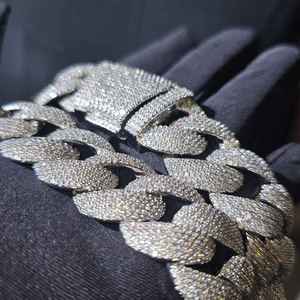 Collar de Cadena Cubana Iced Out con Diamantes Grandes, Cadena Hip Hop de Lujo, Joyería de Declaración para Raperos - Product Image 2