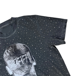 Camiseta Deportiva INDEX para Hombre, Negra, Manga Corta, Cuello Redondo, Diseño de Puntos, Estampado Digital, Estilo Urbano, Corte Regular, Jersey de Algodón - Product Image 4