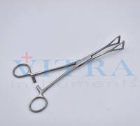 Pince à tissus Duval de haute qualité 20 cm en acier inoxydable, à mâchoires triangulaires, pour la préhension pulmonaire et intestinale, usage général