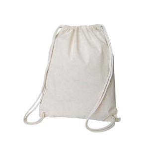 Mochila de lona con cordón personalizado, bolsa de lona estampada, de algodón orgánico, venta al por mayor - Product Image 1