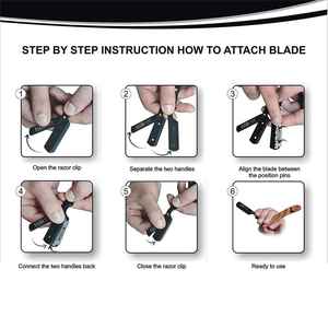 Wholesale High Quality Disposable Stainless Steel <b>Straight</b> <b>Razors</b> for Salon Barber Use - Product Image 3