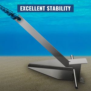 Kit Ancora Stile Fluke da 8,5 libbre per Yacht - Ancora in Acciaio Zincato a Caldo con Grillo e Fune - Product Image 3
