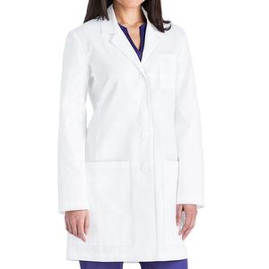 Blouse médicale blanche à 5 poches boutonnée pour femme OEM 2026 fabriquée par TRIOTAKE INDUSTRY - Product Image 1