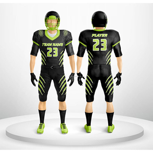 Maillot de football américain personnalisé avec logo imprimé par sublimation, respirant, manches courtes, uniforme d'entraînement et de match - Product Image 5