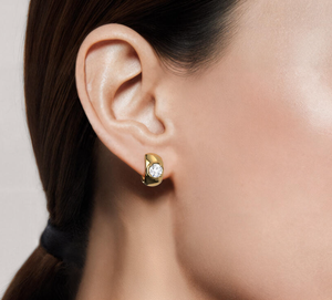 <b>Hoops</b> Earrings Diamond Earrings Gold and <b>Silver</b> Earrings Lab Grown Diamonds Earrings <b>Hoops</b> Fine Jewelry for Women - Product Image 5