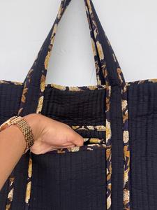 Bohemian Cotton <b>Tote</b> Bag with Floral Pattern Ruffle Trim Long Handles <b>Zip</b> Open Top for Shopping Travel Beach All Seasons - Product Image 4