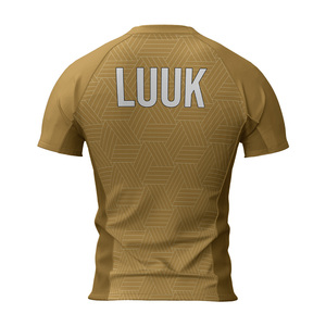 Camiseta Deportiva Personalizada para Hombre, Transpirable, Antibacteriana, con Logotipo Impreso Personalizado, de Secado Rápido, 100% Poliéster, Compresión para Yoga - Product Image 2